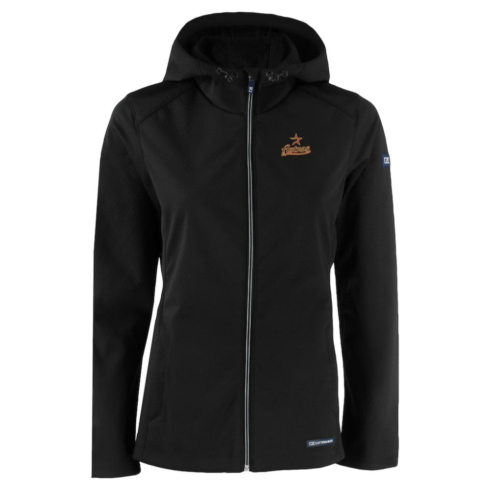 Houston Astros Cutter & Buck Women's Evoke Eco Softshell Recycled Full-Zip Jacket Sale