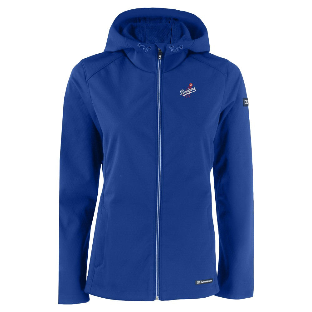 Los Angeles Dodgers Cutter & Buck Women's Evoke Eco Softshell Recycled Full-Zip Jacket Outlet