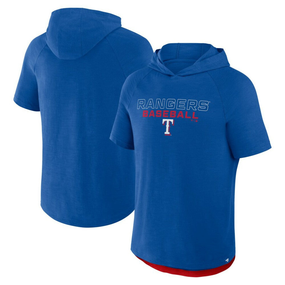 Texas Rangers Fanatics Clubhouse Optimal Play Raglan Hoodie T-Shirt Discount