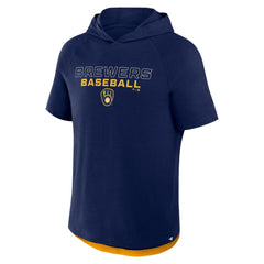 Milwaukee Brewers Fanatics Clubhouse Optimal Play Raglan Hoodie T-Shirt Discount