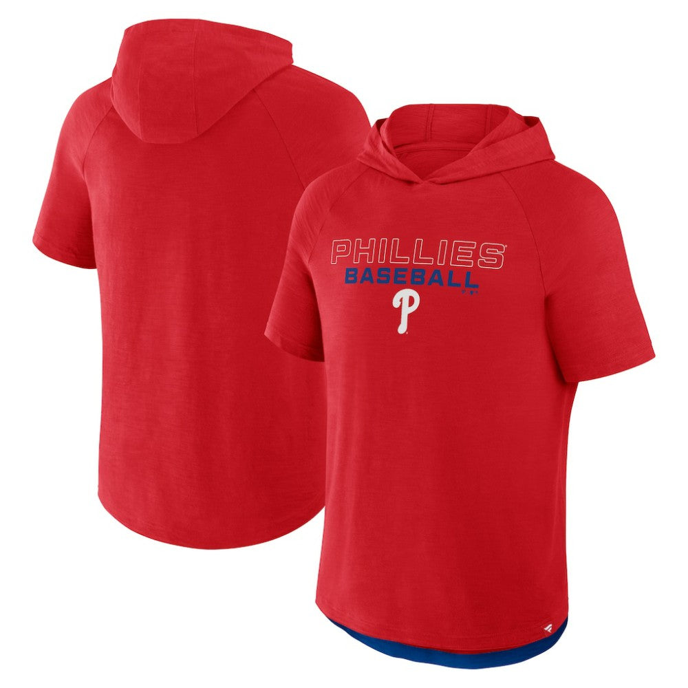 Philadelphia Phillies Fanatics Clubhouse Optimal Play Raglan Hoodie T-Shirt Sale