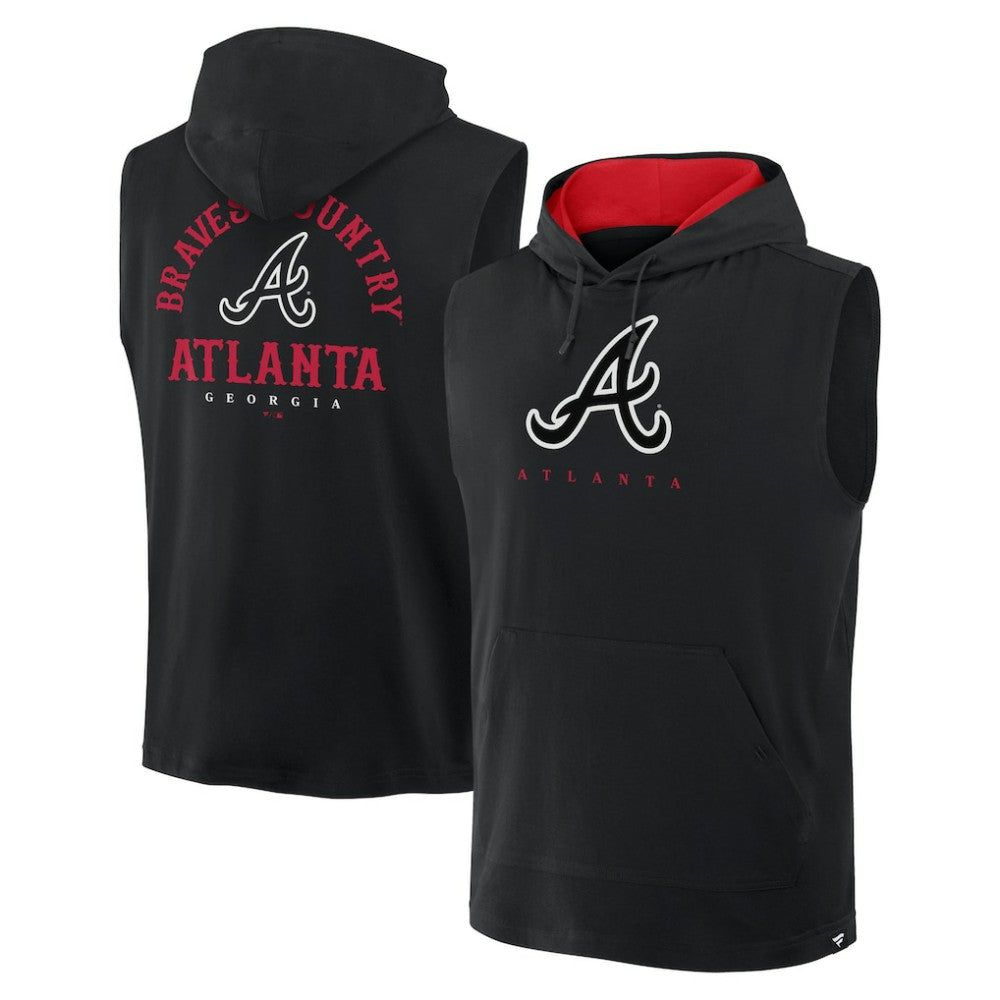 Atlanta Braves Fanatics Fire Speed Sleeveless Pullover Hoodie Discount
