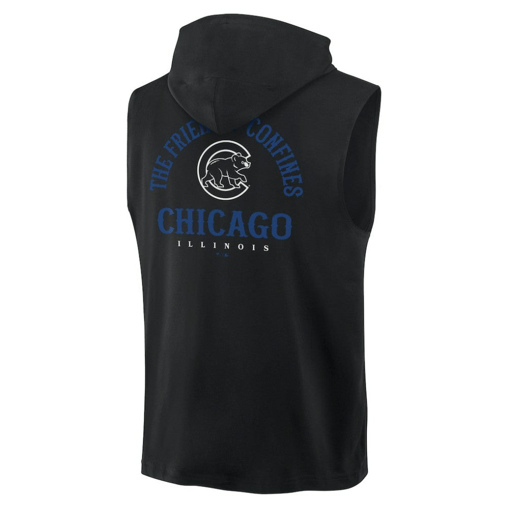 Chicago Cubs Fanatics Fire Speed Sleeveless Pullover Hoodie Sale