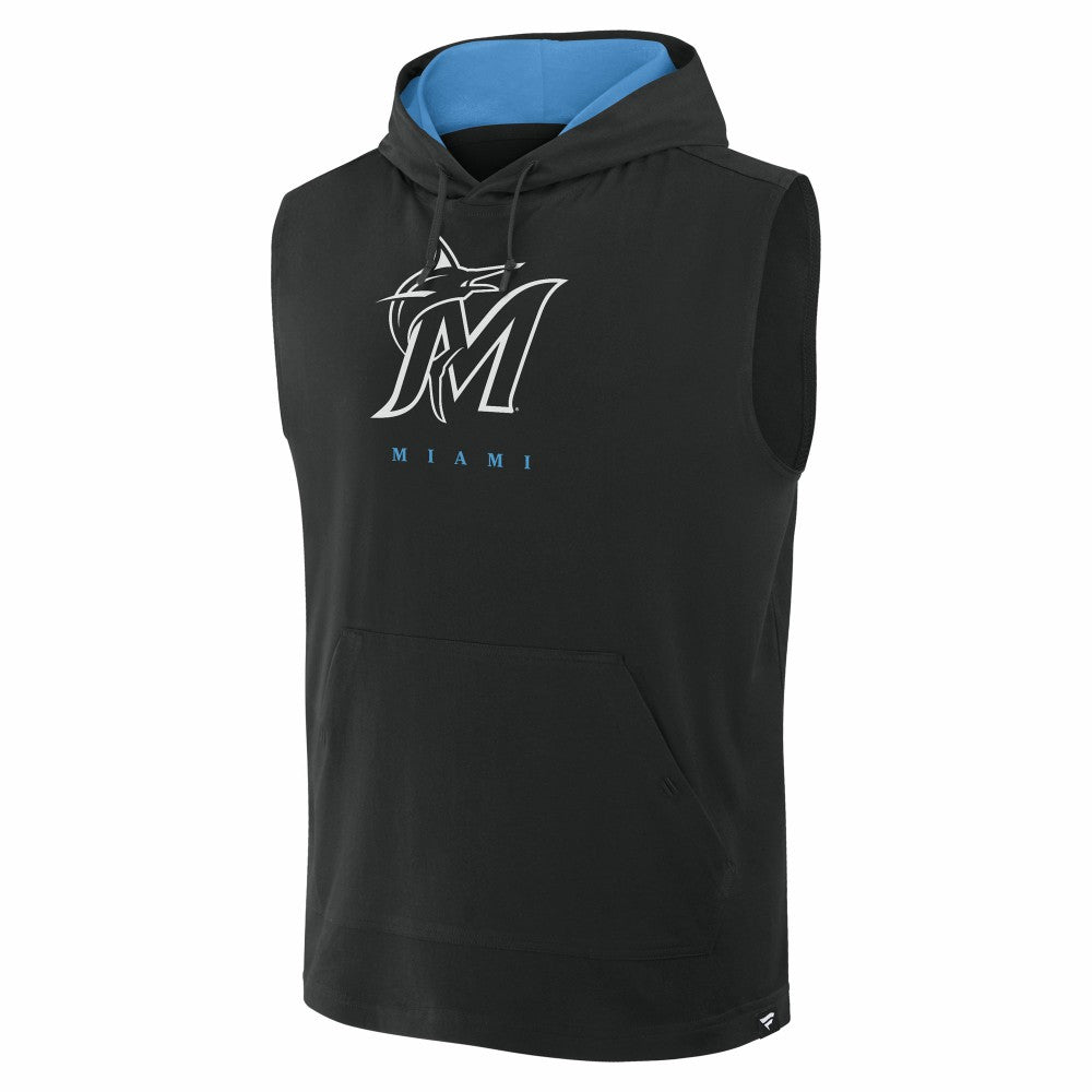 Miami Marlins Fanatics Fire Speed Sleeveless Pullover Hoodie for sale