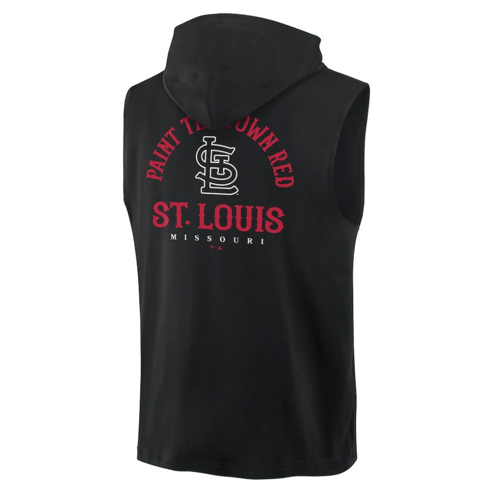 St. Louis Cardinals Fanatics Fire Speed Sleeveless Pullover Hoodie for sale