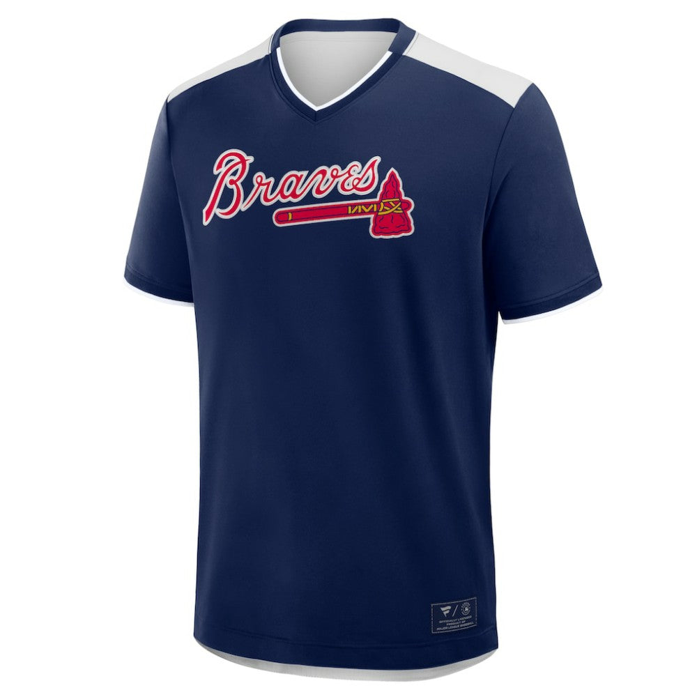 Atlanta Braves Fanatics Walk Off V-Neck T-Shirt Outlet
