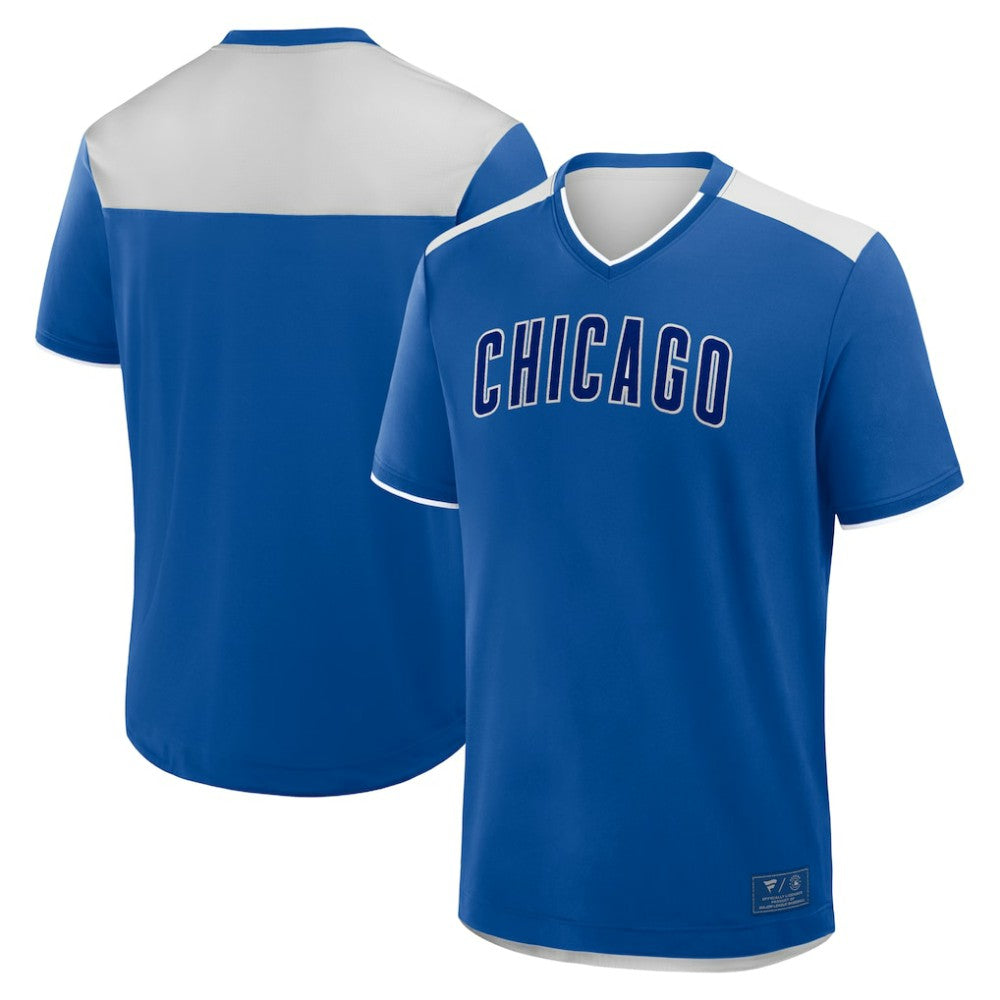 Chicago Cubs Fanatics Walk Off V-Neck T-Shirt Outlet