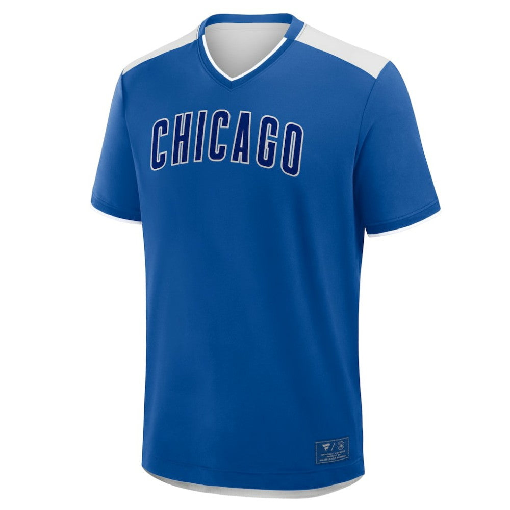 Chicago Cubs Fanatics Walk Off V-Neck T-Shirt Outlet