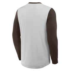 San Diego Padres Fanatics Clubhouse Long Sleeve Henley Shirt Sale