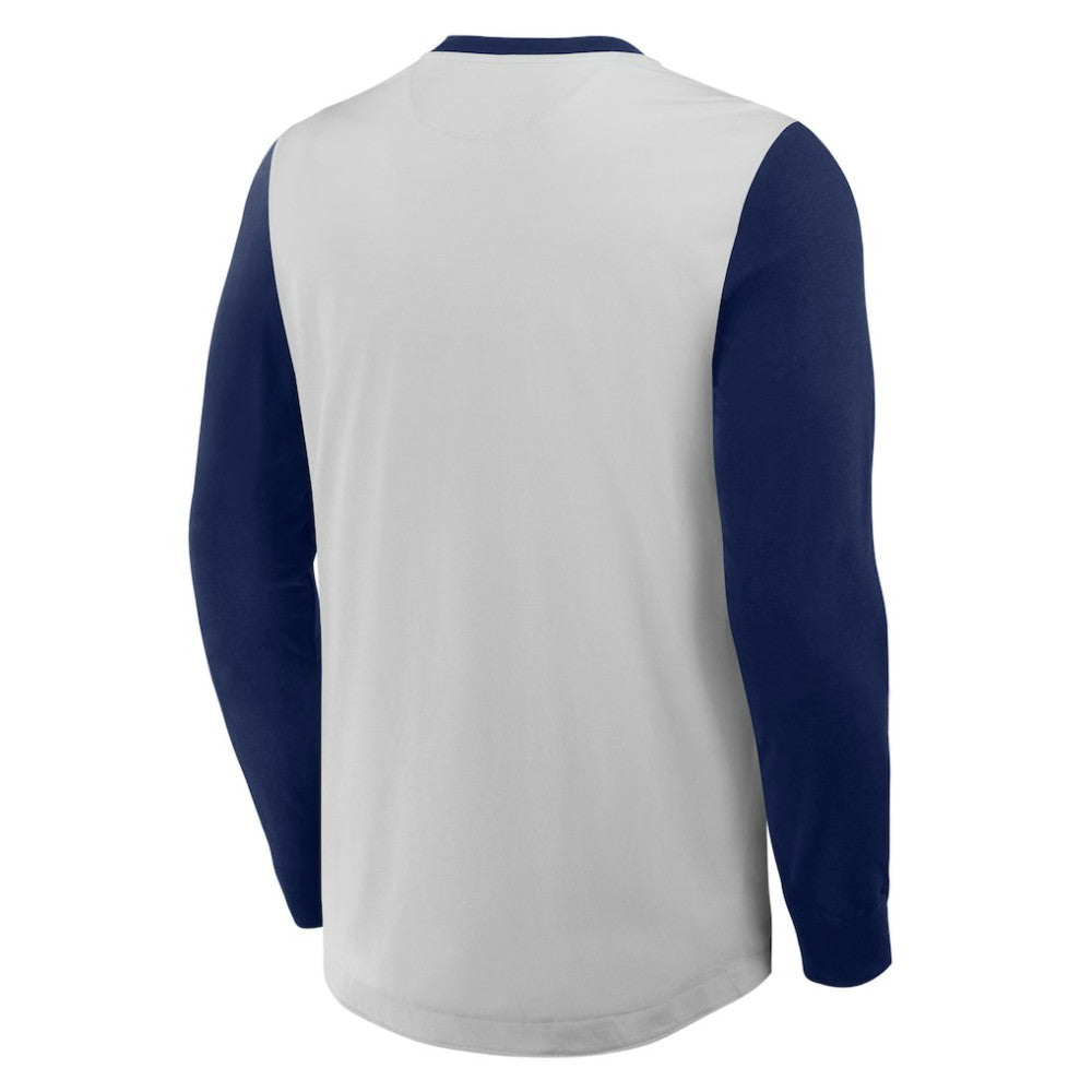 Atlanta Braves Fanatics Clubhouse Long Sleeve Henley Shirt Outlet