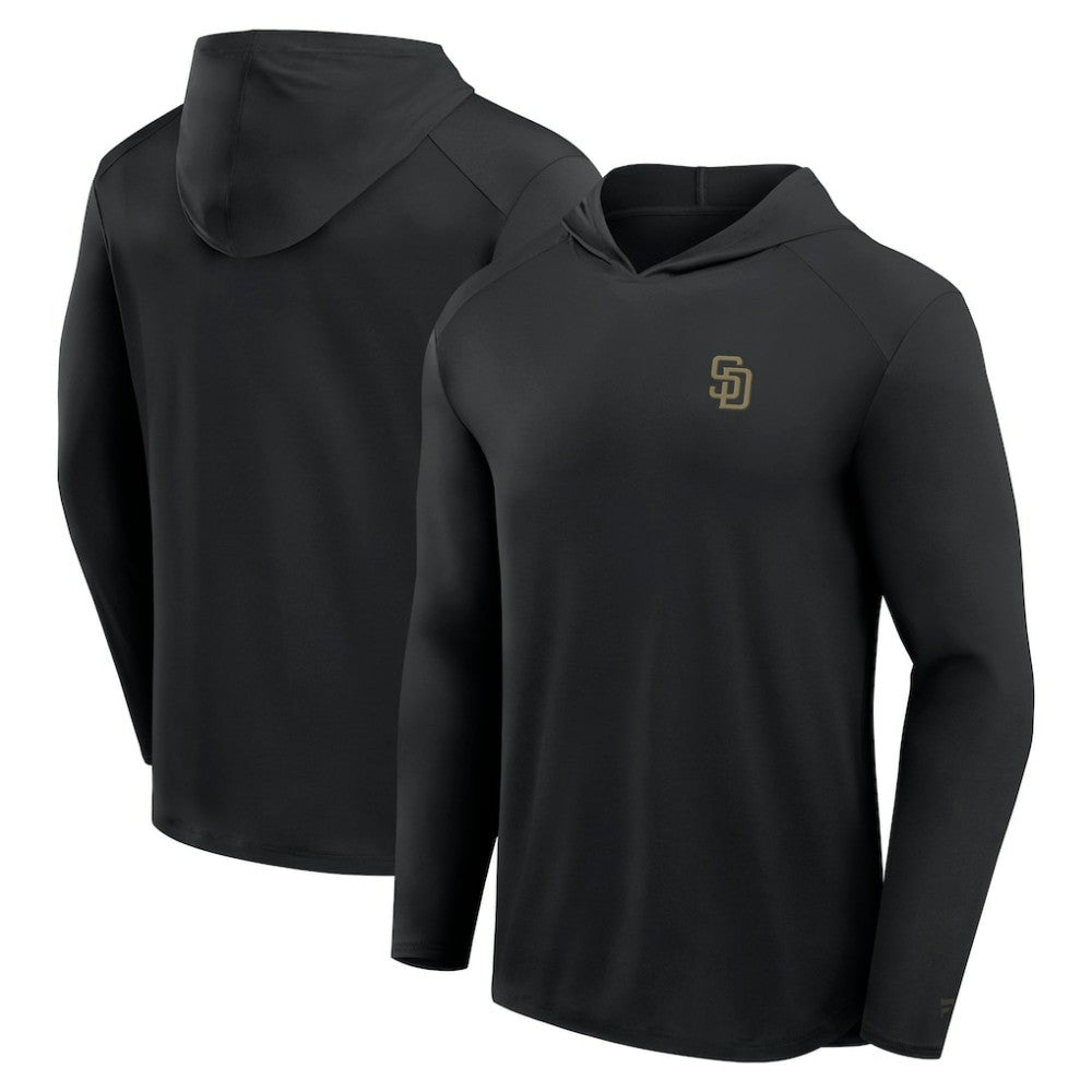 San Diego Padres Fanatics Front Office Power Mono Long Sleeve Hoodie T-Shirt Discount
