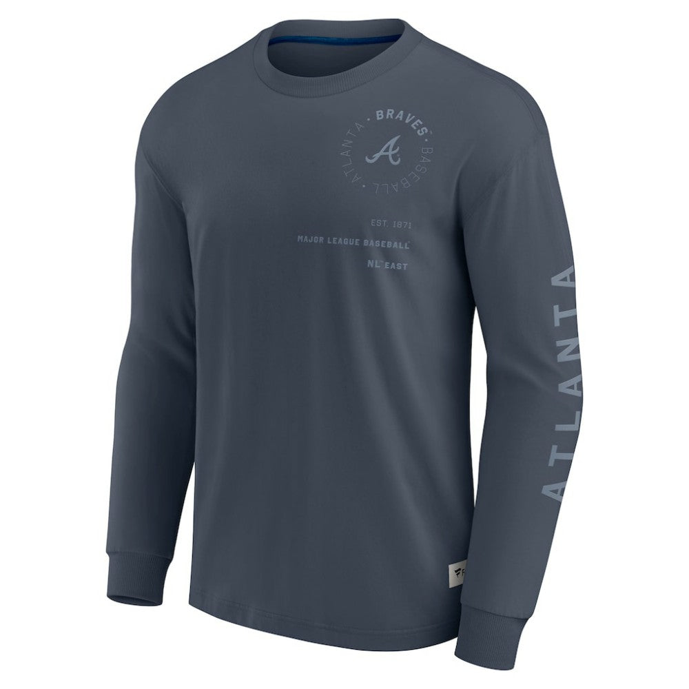 Atlanta Braves Fanatics Elements Future Ground Tonal Info Long Sleeve T-Shirt Sale