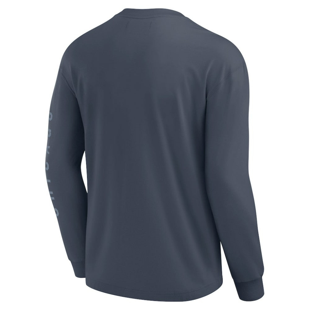 Chicago Cubs Fanatics Elements Future Ground Tonal Info Long Sleeve T-Shirt Sale
