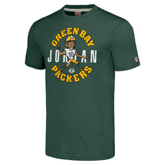 Jordan Love Green Bay Packers Homage Unisex Caricature Player Tri-Blend T-Shirt - Green - NFL