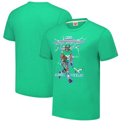 Saquon Barkley Philadelphia Eagles Homage Unisex NFL Blitz Player Tri-Blend T-Shirt - Heathered Kelly Green - NFL