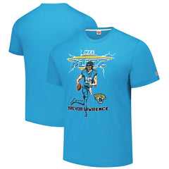 Trevor Lawrence Jacksonville Jaguars Homage Unisex NFL Blitz Player Tri-Blend T-Shirt - Teal - NFL