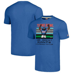 Lawrence Taylor New York Giants Homage Unisex Tecmo Bowl Retired Player Graphic Tri-Blend T-Shirt - Royal - NFL