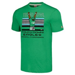 Randall Cunningham Philadelphia Eagles Homage Unisex Tecmo Bowl Retired Player Graphic Tri-Blend T-Shirt - Kelly Green - NFL