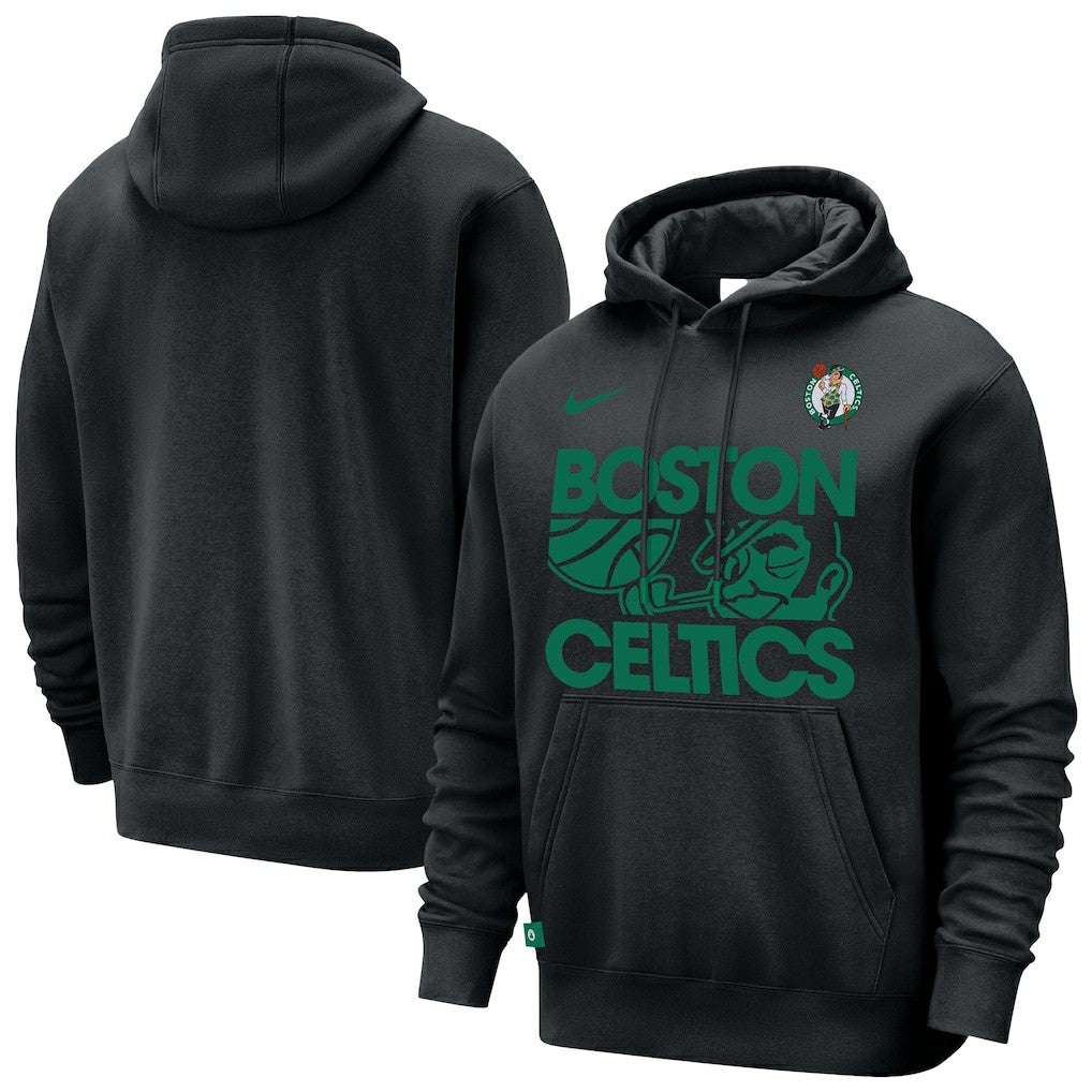 Nike Boston Celtics Courtside Club Pullover Hoodie Black