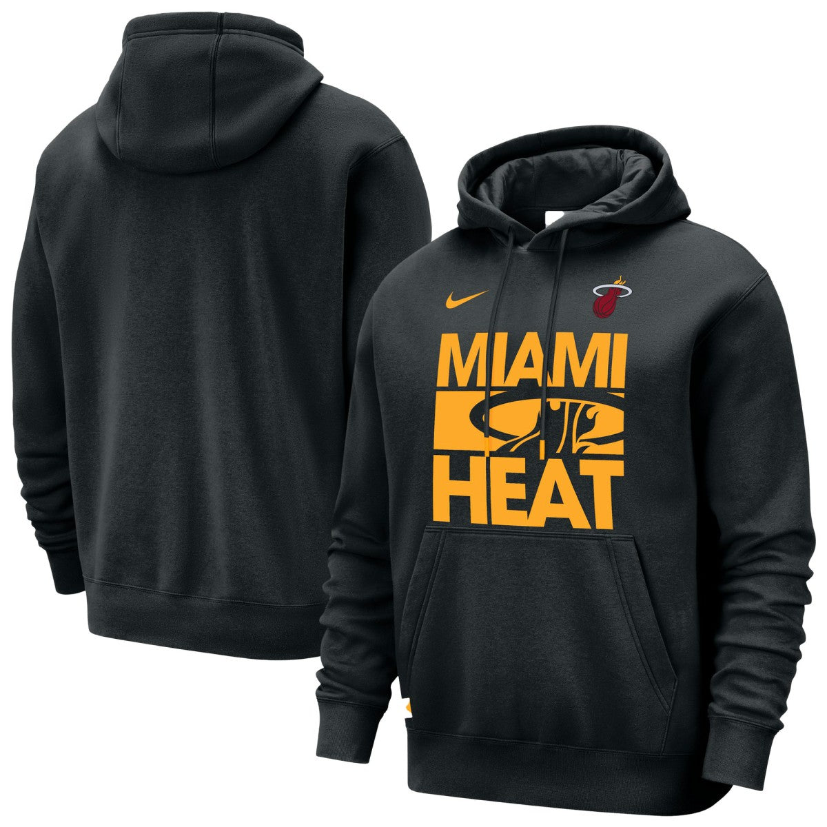 Nike Miami Heat Courtside Club Pullover Hoodie Black
