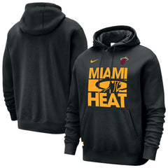 Nike Miami Heat Courtside Club Pullover Hoodie Black