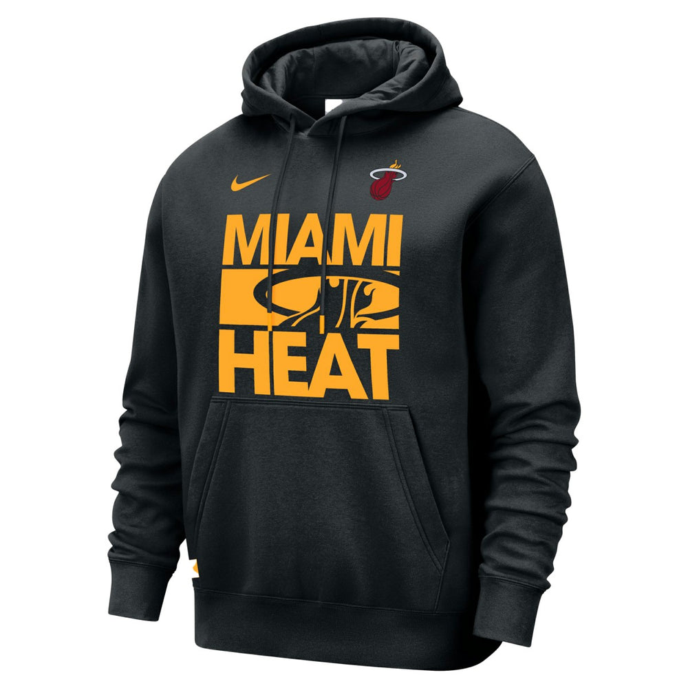 Nike Miami Heat Courtside Club Pullover Hoodie Black