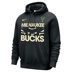 Nike Milwaukee Bucks Courtside Club Pullover Hoodie Black