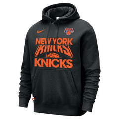 Nike New York Knicks Courtside Club Pullover Hoodie Black