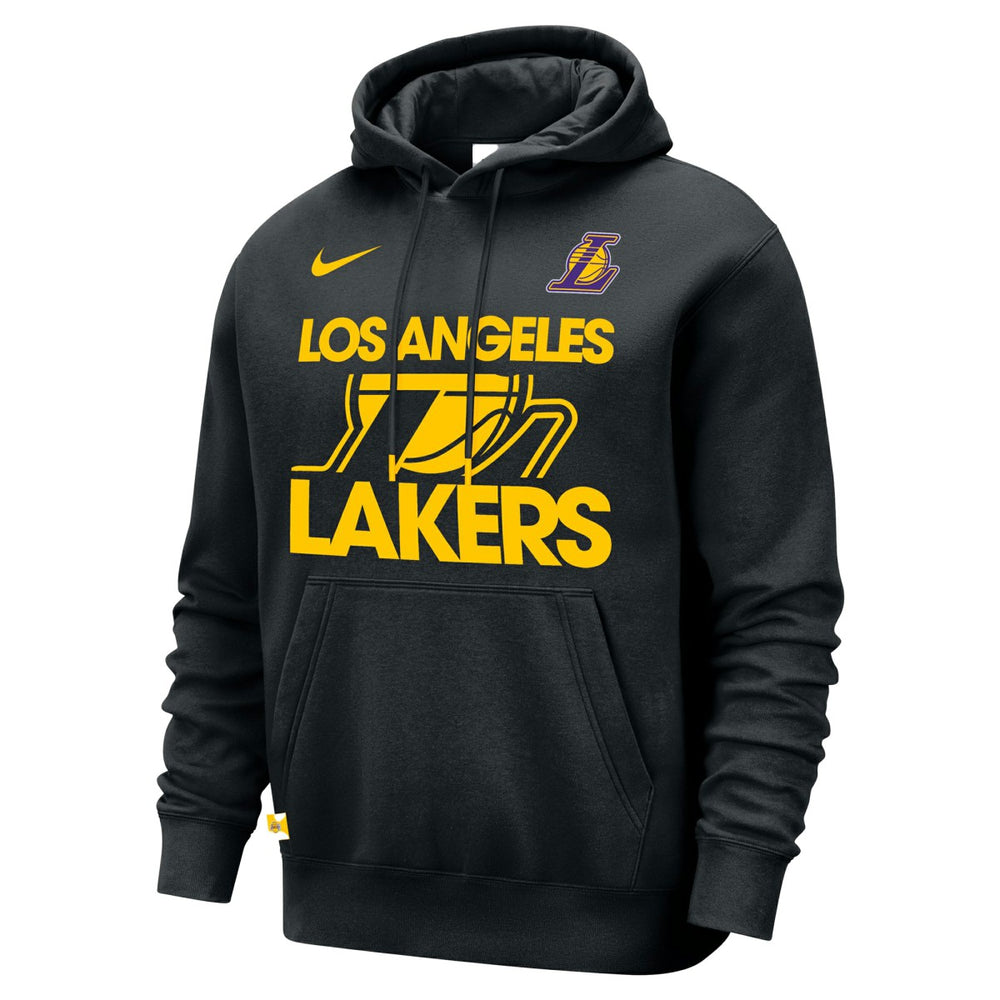 Nike Los Angeles Lakers Courtside Club Pullover Hoodie Black