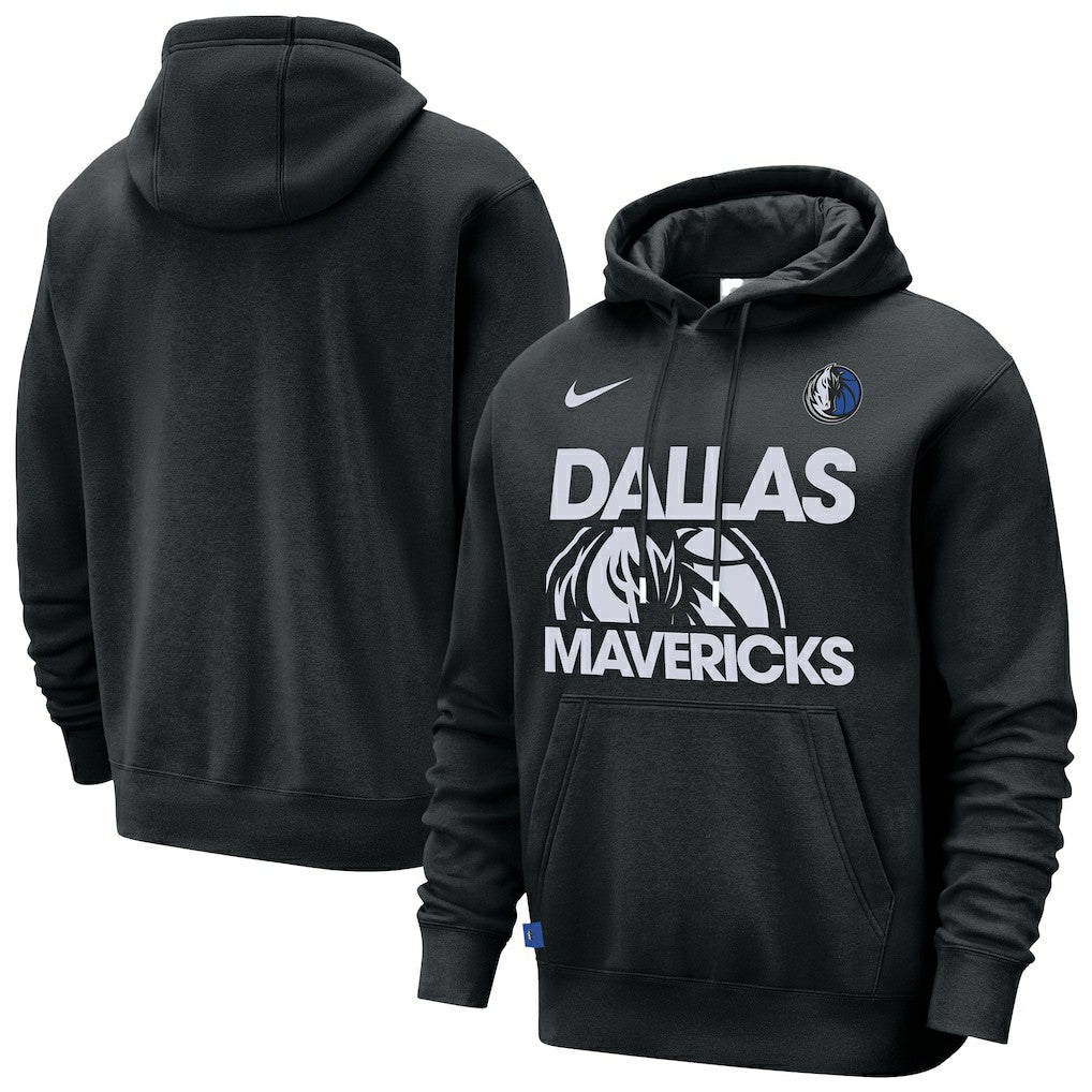 Nike Dallas Mavericks Courtside Club Pullover Hoodie Black