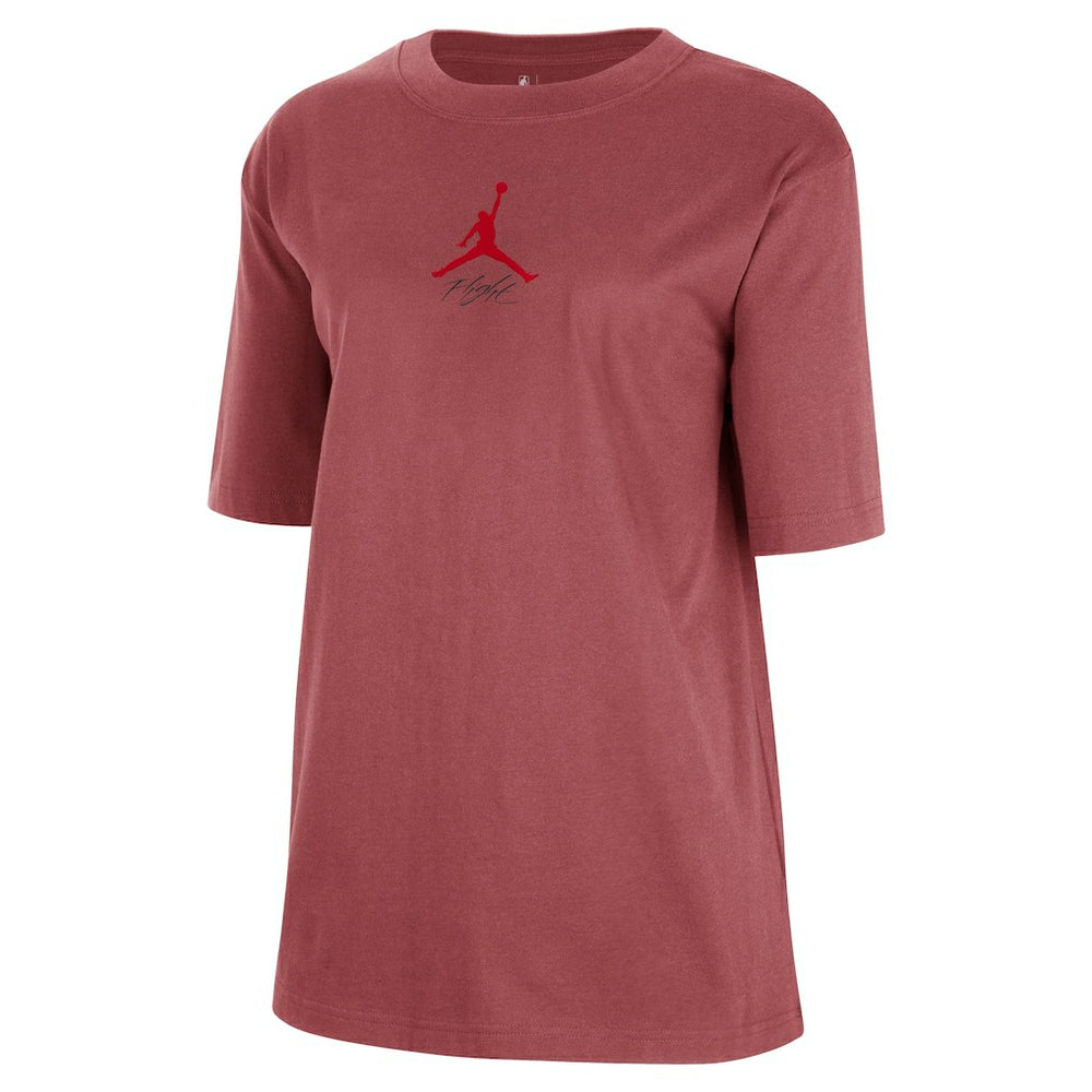 Atlanta Hawks Jordan Brand Women's Courtside Statement Edition Boyfriend T-Shirt Red