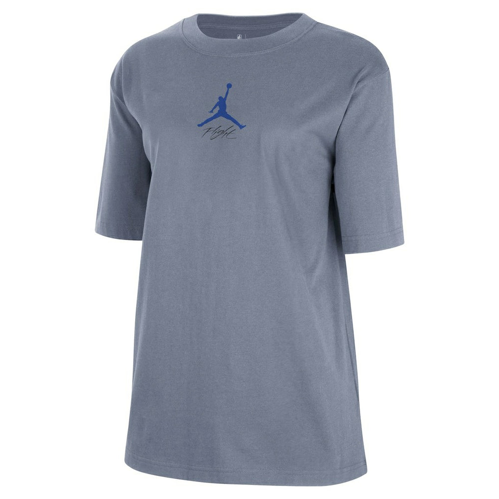 Dallas Mavericks Jordan Brand Women's Courtside Statement Edition Boyfriend T-Shirt Ash