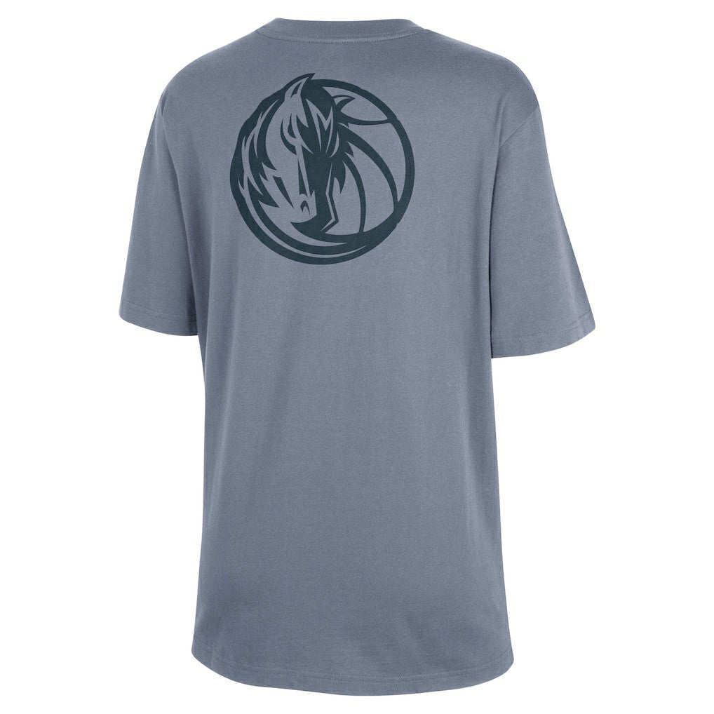 Dallas Mavericks Jordan Brand Women's Courtside Statement Edition Boyfriend T-Shirt Ash