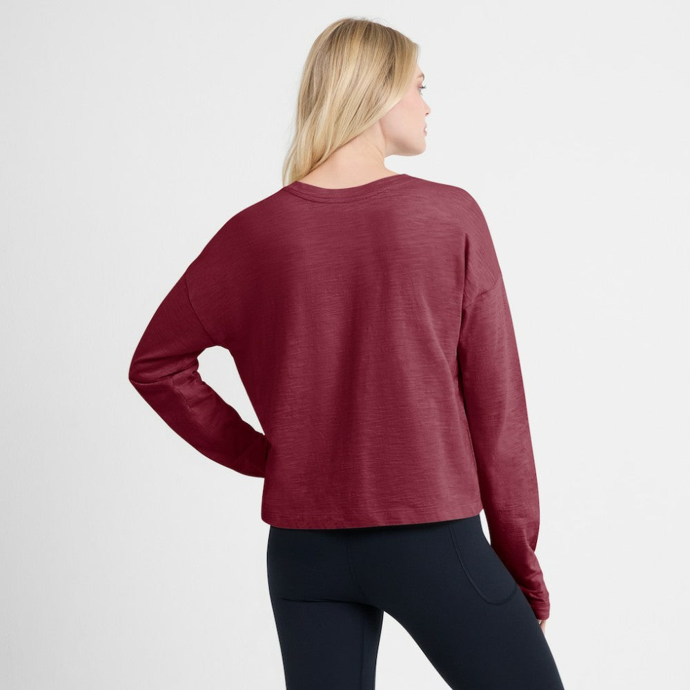 Colorado Avalanche Fanatics Women's Oversized All Out Effort Long Sleeve Henley T-Shirt - Burgundy | Fanatics near me