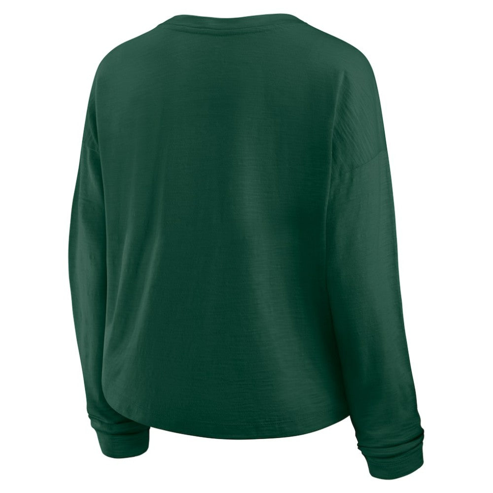 Minnesota Wild Fanatics Women's Oversized All Out Effort Long Sleeve Henley T-Shirt - Green | Fanatics near me