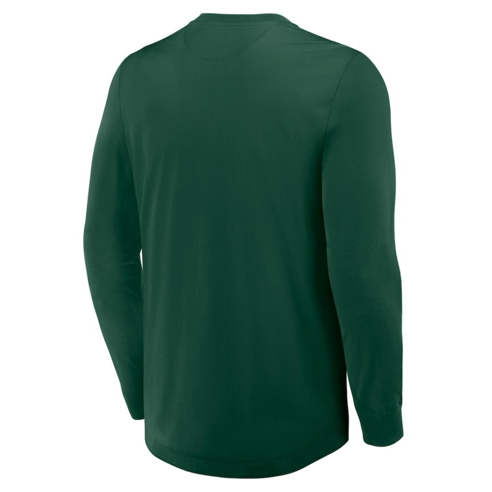 Minnesota Wild Fanatics Adrenaline Push Long Sleeve Henley Shirt - Green | Fanatics Clearance