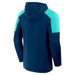 Seattle Kraken Fanatics Meta Game Transitional Pullover Hoodie - Deep Sea Blue | Fanatics Clearance