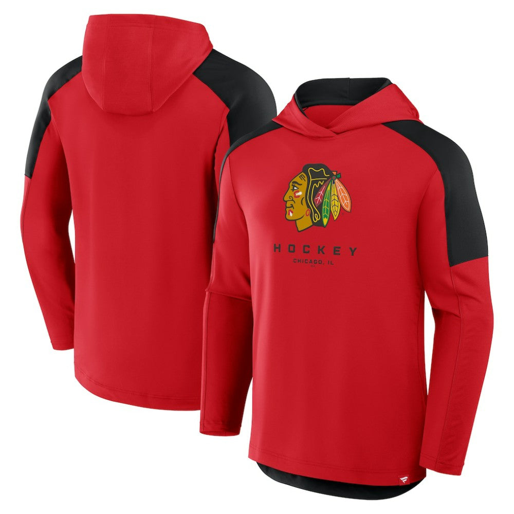 Chicago Blackhawks Fanatics Meta Game Transitional Pullover Hoodie - Red | Fanatics sale