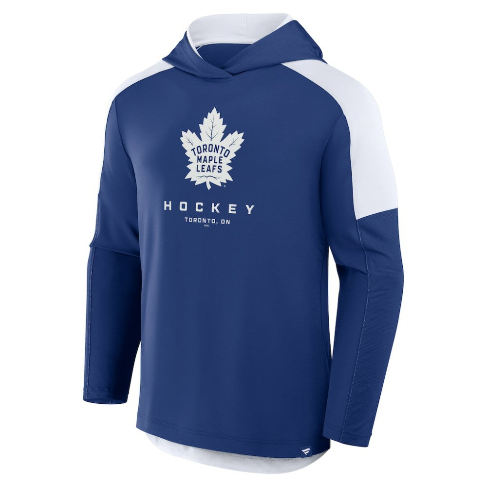 Toronto Maple Leafs Fanatics Meta Game Transitional Pullover Hoodie - Blue | Fanatics Lifestyle