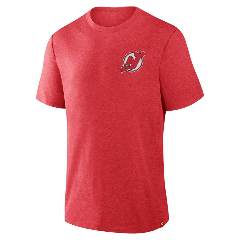 New Jersey Devils Fanatics Fan Lanes Tri-Blend T-Shirt - Heather Red | Fanatics on sale