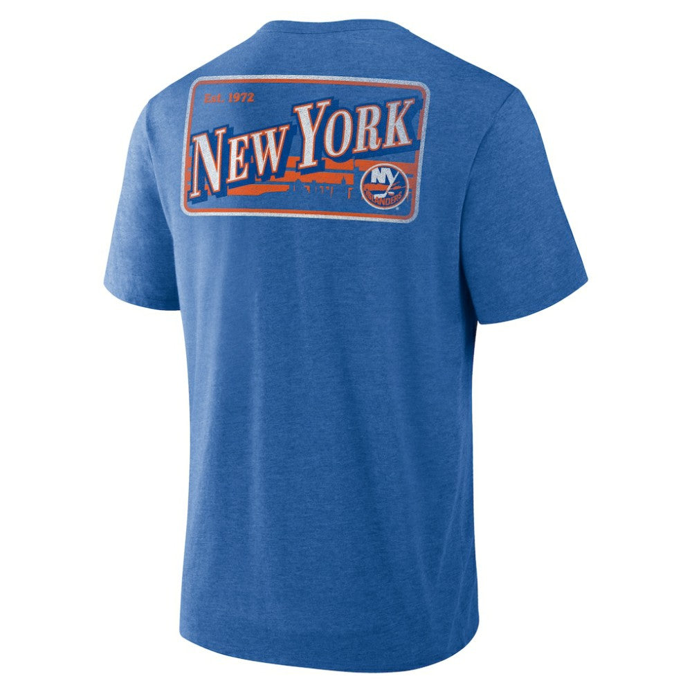 New York Islanders Fanatics Fan Lanes Tri-Blend T-Shirt - Heather Royal | Fanatics discount