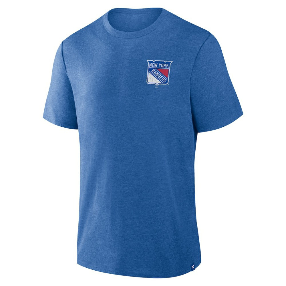 New York Rangers Fanatics Fan Lanes Tri-Blend T-Shirt - Heather Blue | Fanatics on sale