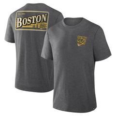 Boston Bruins Fanatics Fan Lanes Tri-Blend T-Shirt - Heather Charcoal | Fanatics discount