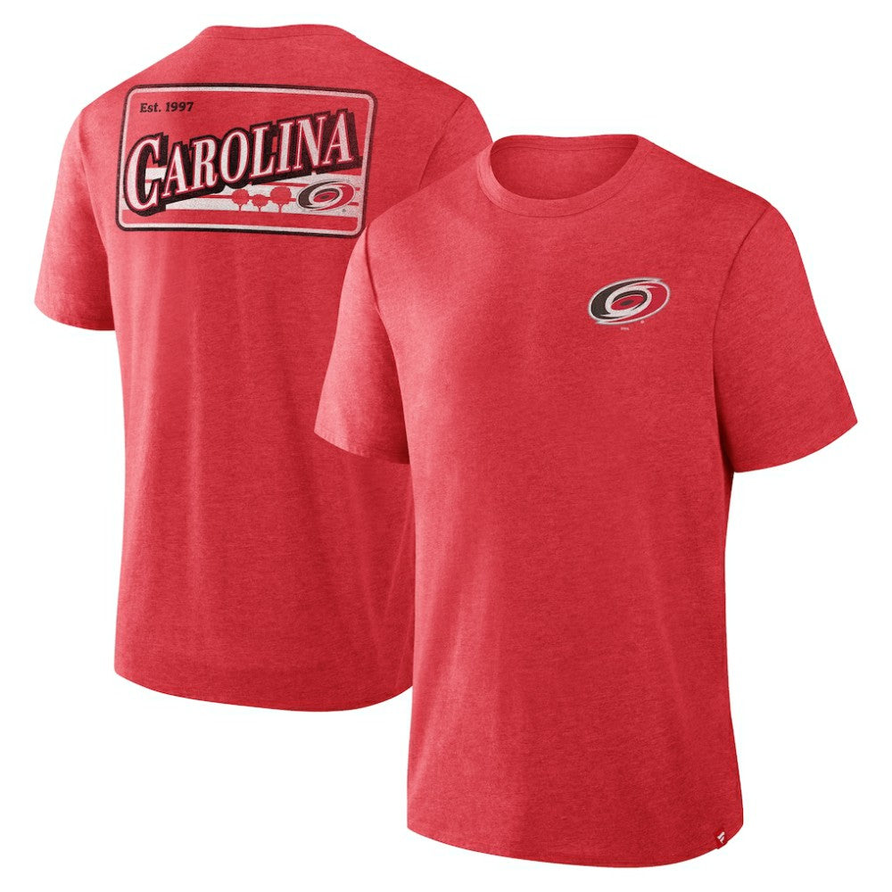 Carolina Hurricanes Fanatics Fan Lanes Tri-Blend T-Shirt - Heather Red | Fanatics near me