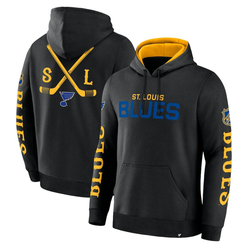 St. Louis Blues Fanatics Big City Legacy Fleece Pullover Hoodie - Black | Fanatics near me