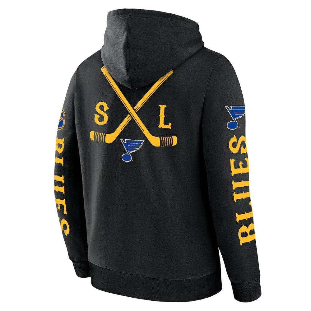 St. Louis Blues Fanatics Big City Legacy Fleece Pullover Hoodie - Black | Fanatics near me