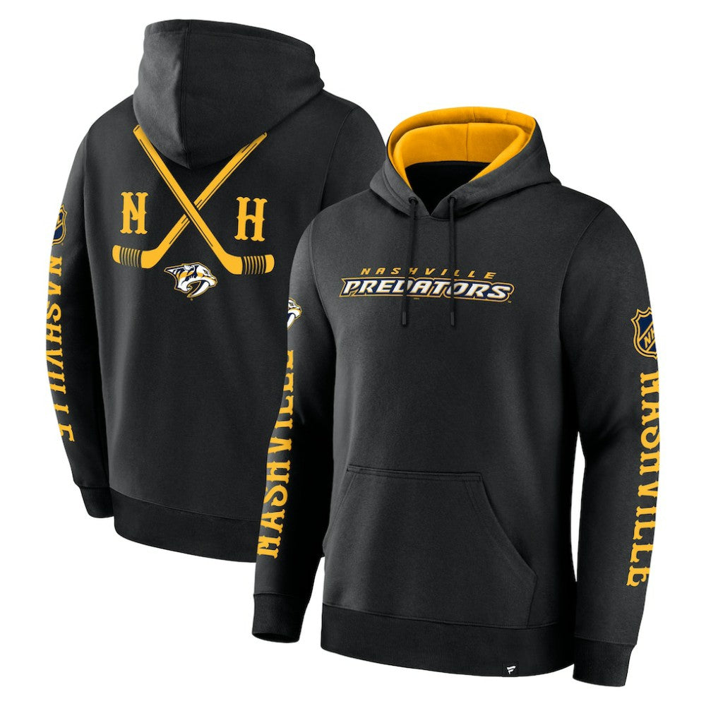 Nashville Predators Fanatics Big City Legacy Fleece Pullover Hoodie - Black | Fanatics Lifestyle