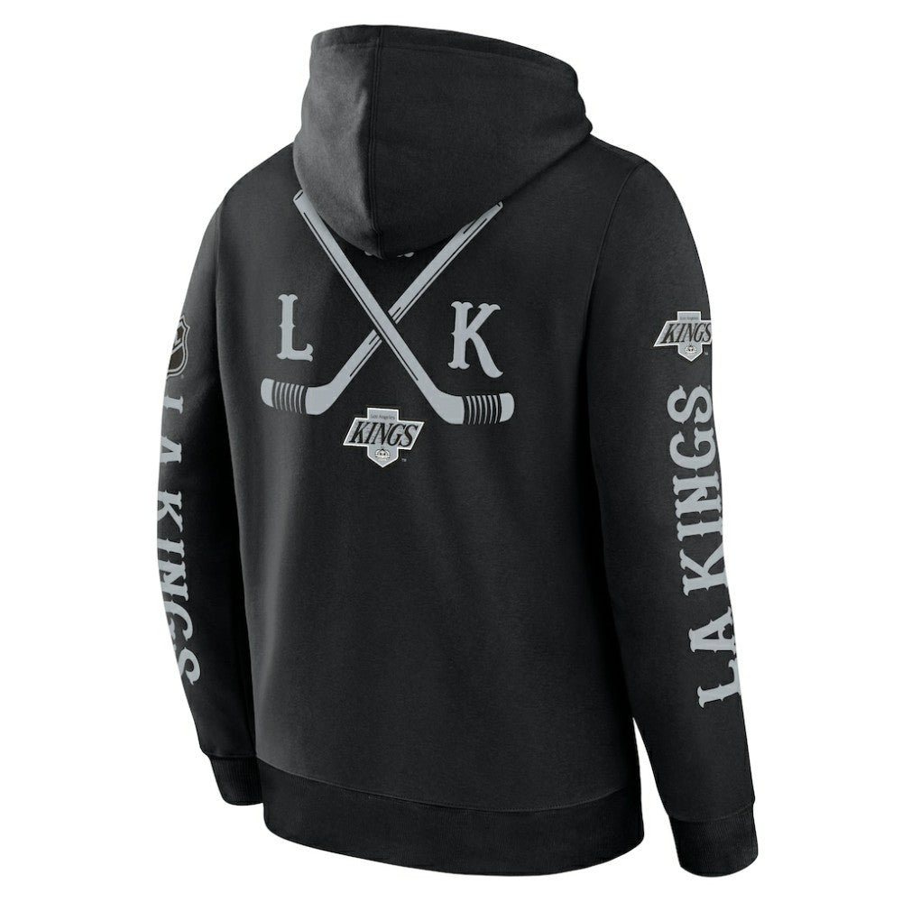 Los Angeles Kings Fanatics Big City Legacy Fleece Pullover Hoodie - Black | Fanatics Clearance