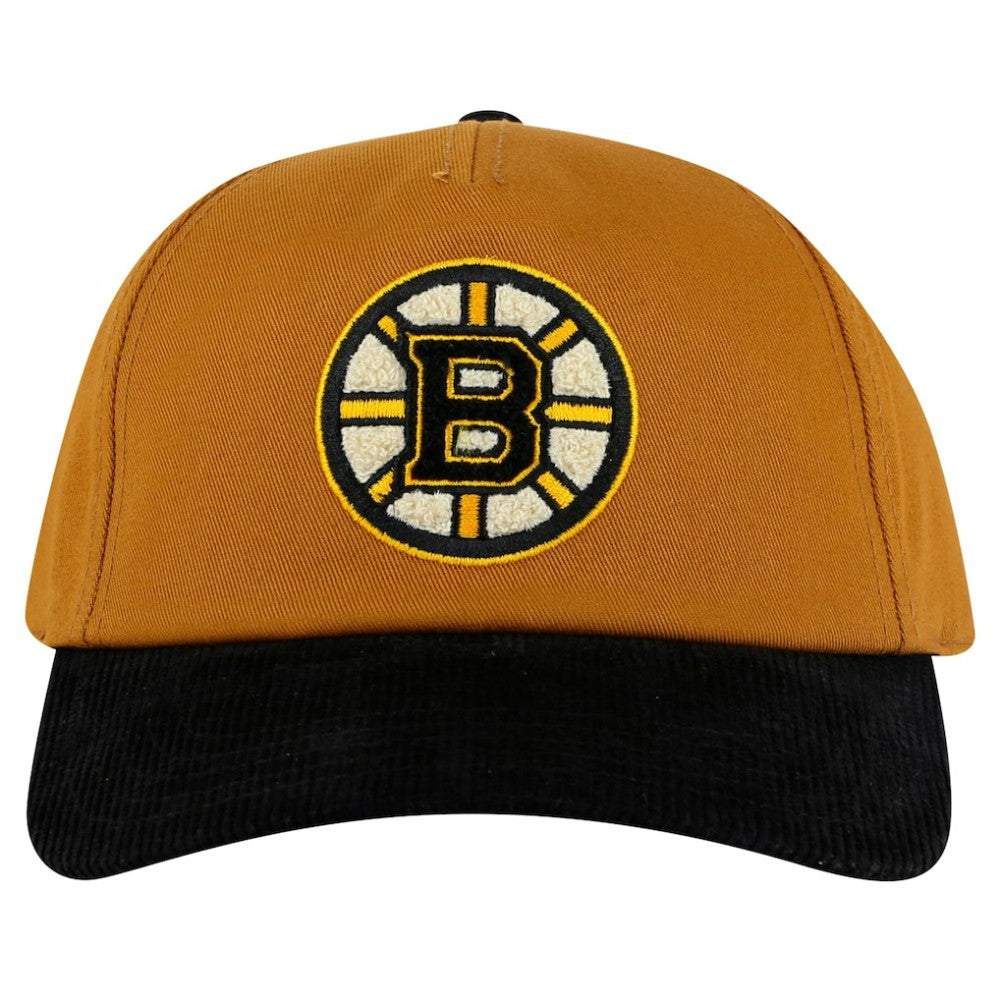 Boston Bruins American Needle Burnett Adjustable Hat - Tan/Black | NHL on sale