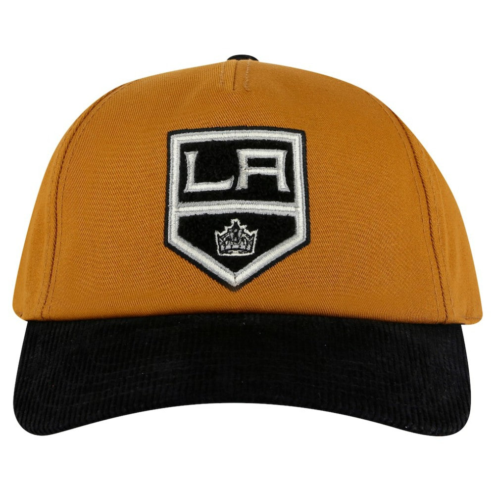 Los Angeles Kings American Needle Burnett Adjustable Hat - Tan/Black | NHL Lifestyle